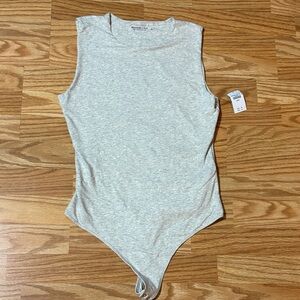 Abercrombie & Fitch Light Gray Bodysuit